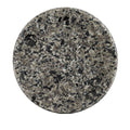 Dessous de verre rond effet granit gris antidérapant
