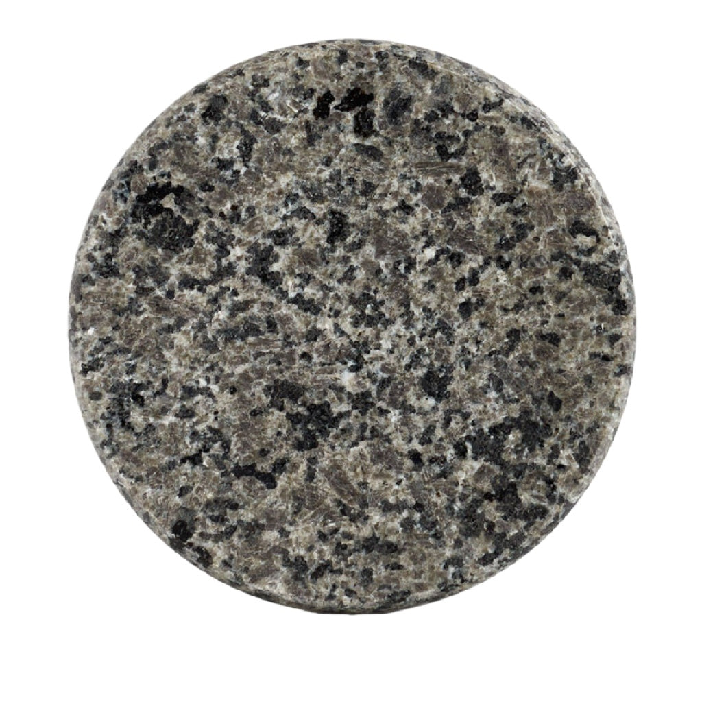 Dessous de verre rond effet granit gris antidérapant
